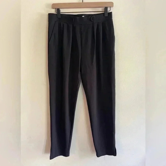 BETABRAND | Faux Belt Loop Black Pants | L | - Picture 1 of 13